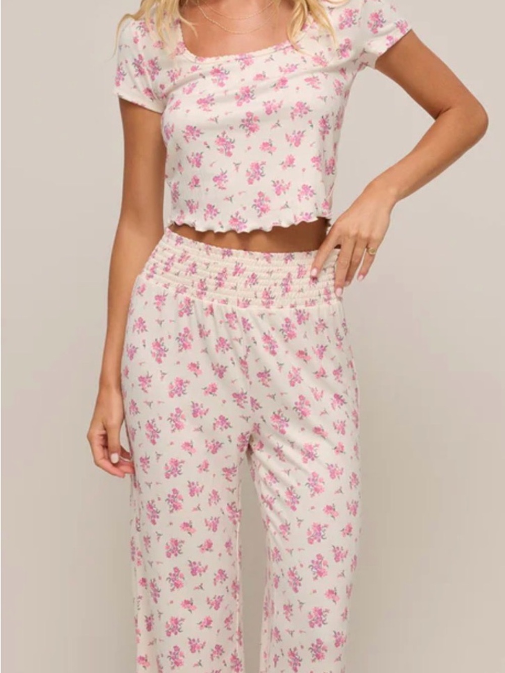 Z Supply Bone Dawn Ditsy Pant